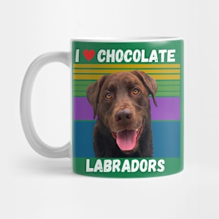 I Love Chocolate Labs Mug